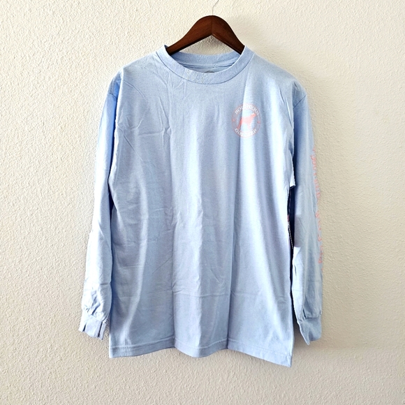 Southern Girl Prep Southern State of Mind long sleeve top size M light blue NWT - Picture 2 of 10